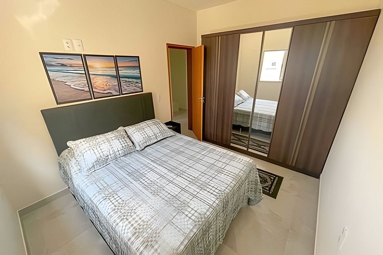 205- Apto de 2/4 com Ar, Garagem e Check in Rápido