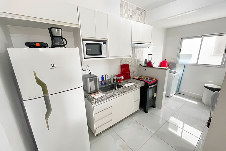 202- Apto de 2/4 com Ar, Garagem e Check in Rápido