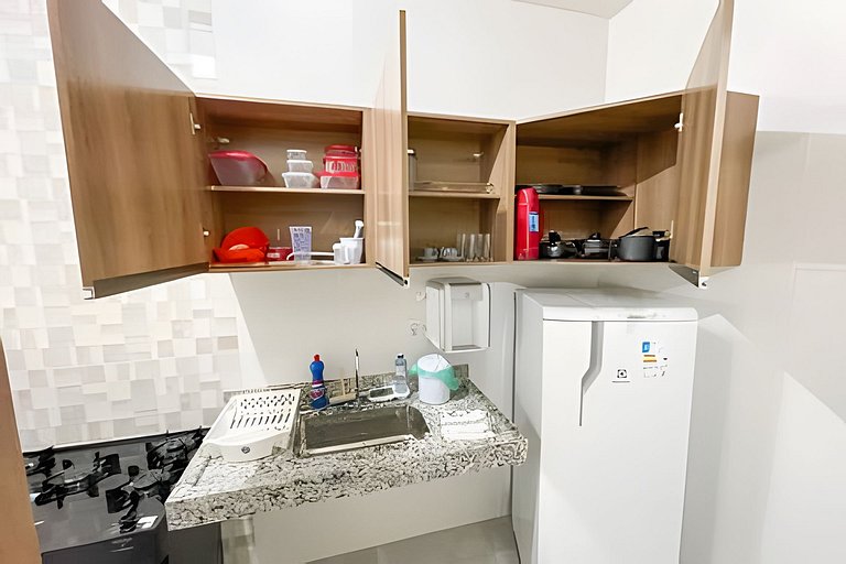104 - Apto de 2/4 com Garagem Para Até 7 Hóspedes