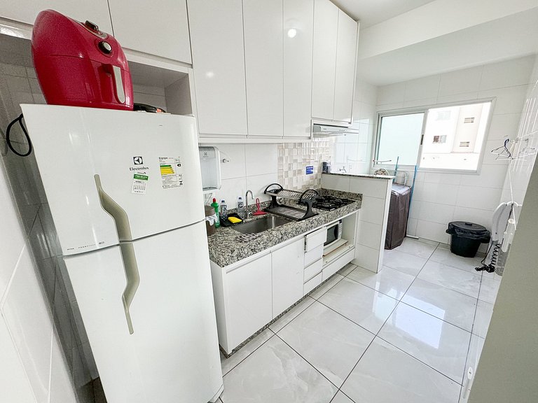 207- Apto de 2/4 com Ar e Garagem para 6 Hóspedes