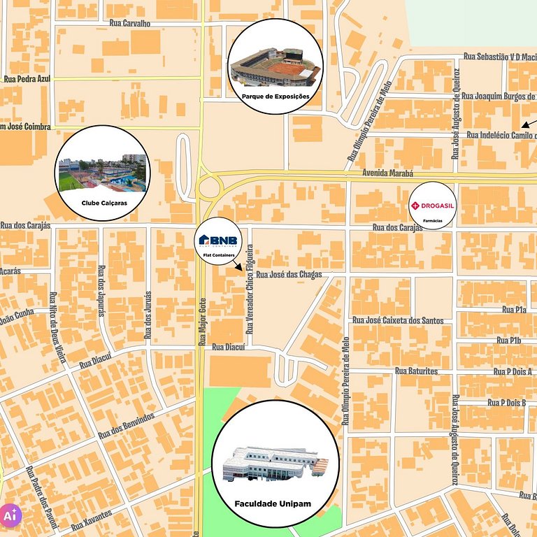 Egito - Flat Studio Completo com Ar Condicionado