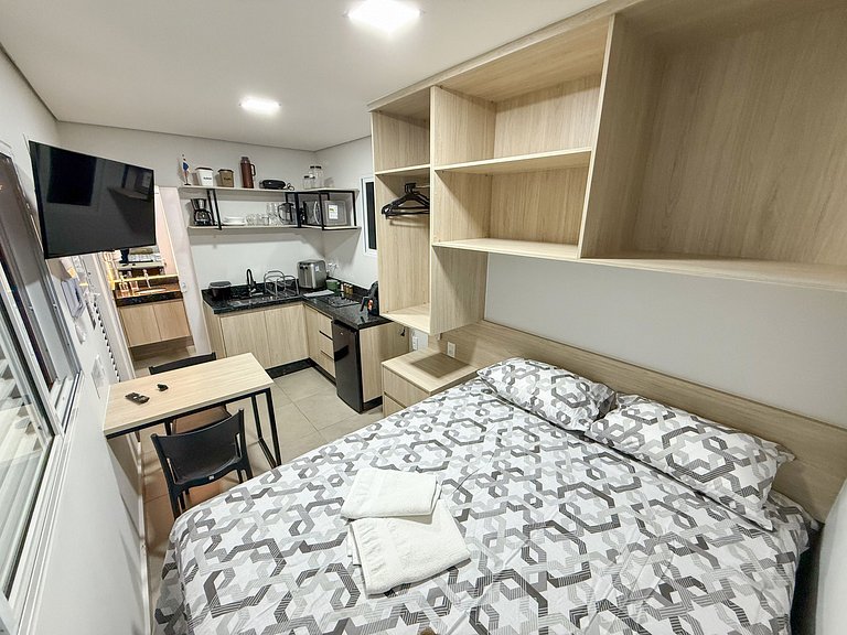 Panamá - Flat Studio apenas 100m Parque de Exp.